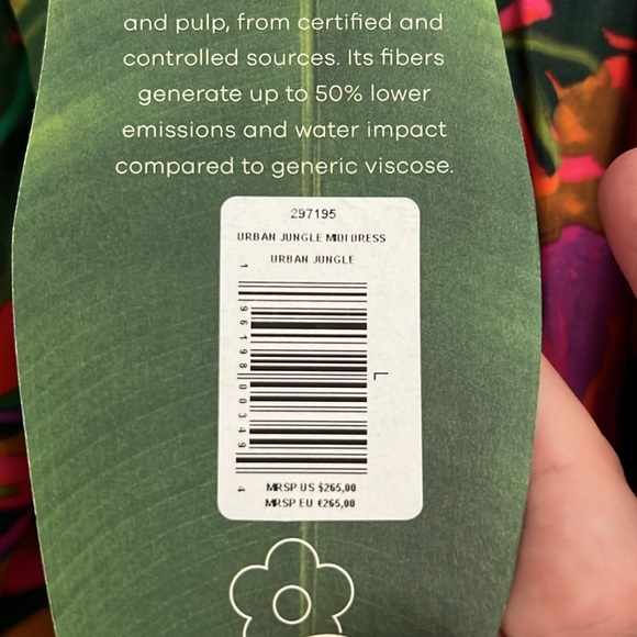 NWT Farm Rio Tropical Floral Side Cut-Out Midi Dress (Large) - Picture 10 of 10